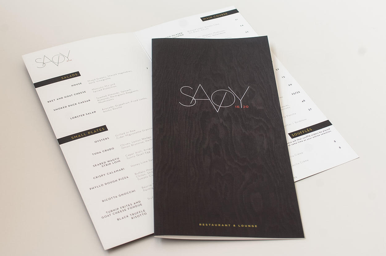 Savoy Restaurant Branding