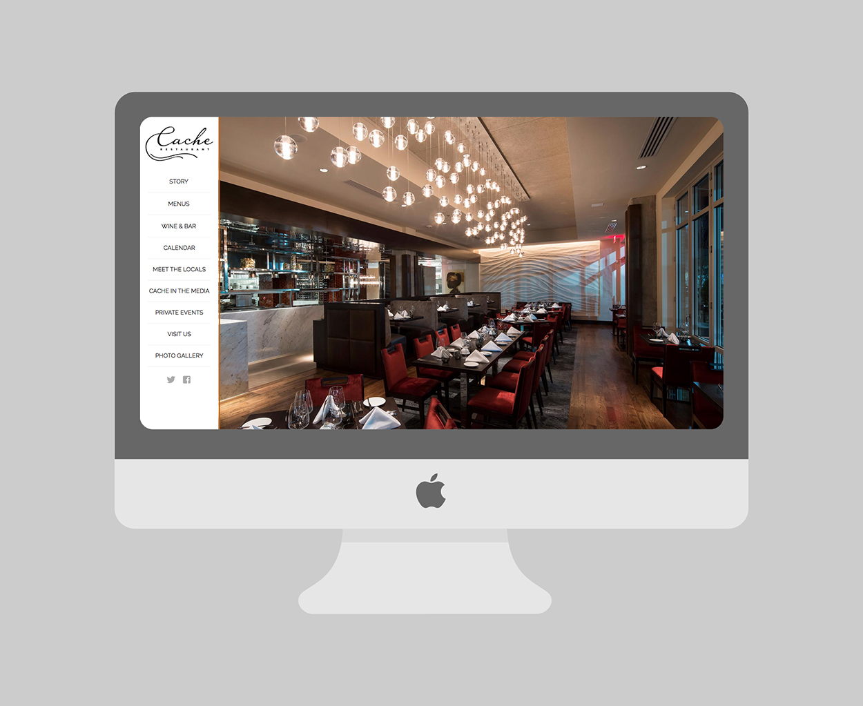 Cache Restaurant Web Design