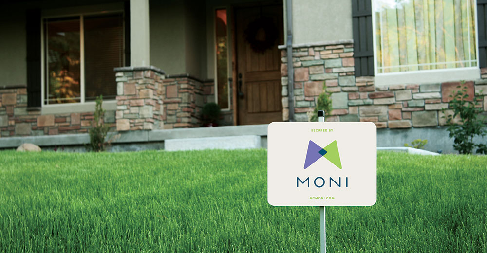 MONI Yard Sign Design Thoma Thoma Branding and Marketing