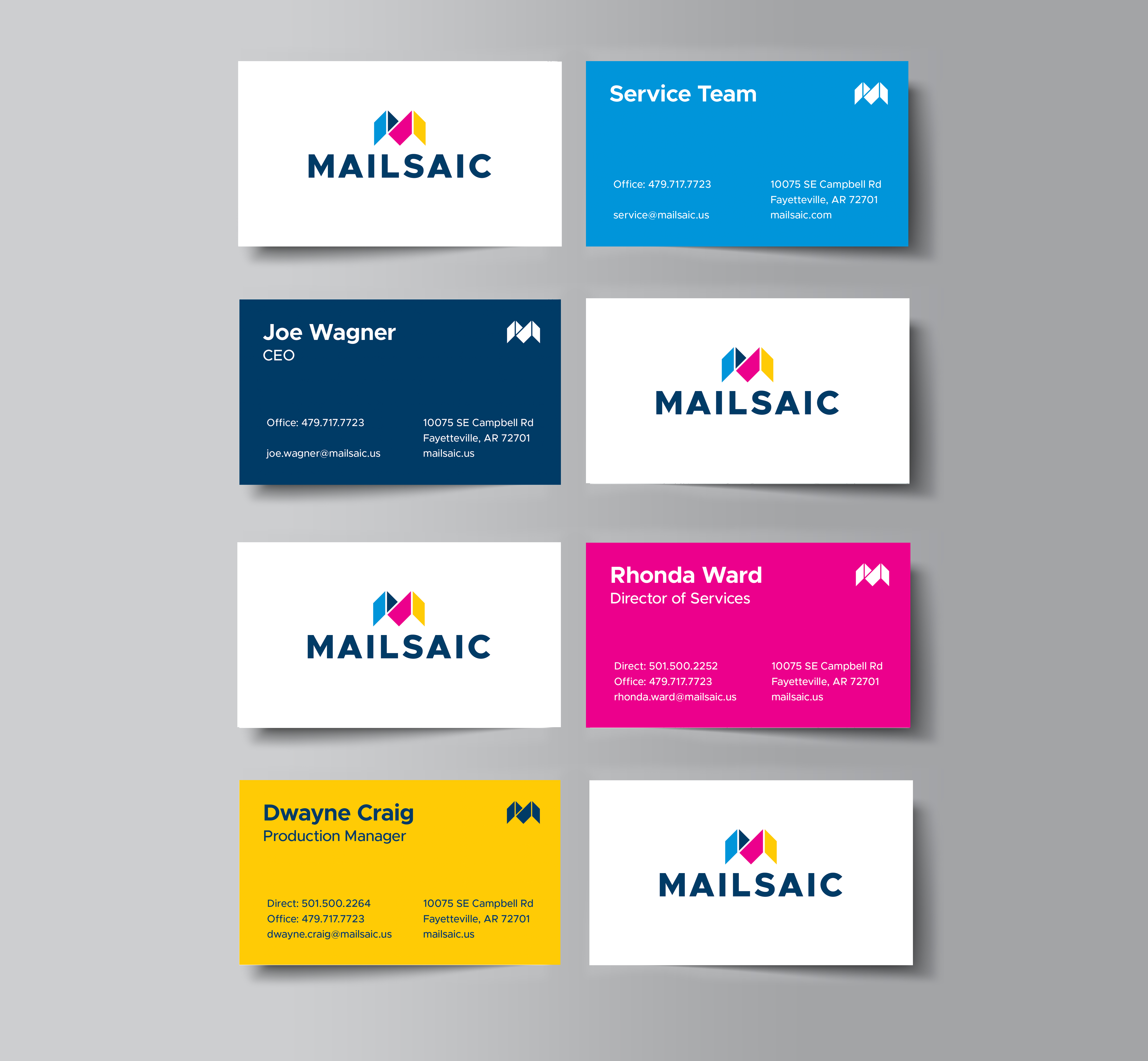 Mailsaic business cards